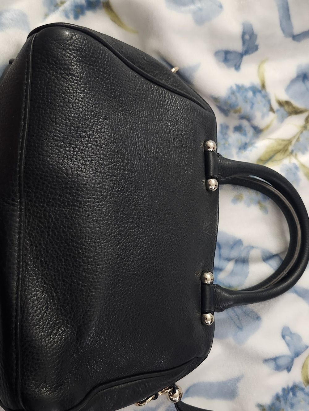 kate spade New York Black Pebbled Leather Satchel - Picture 9 of 16